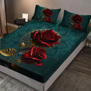 Axyaa Stylish Cat Print Bed Cover Set - High-Definition Digital Print