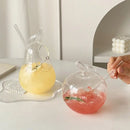 Axyaa Apple Cocktail Glasses Cup Set - Clear Glass for Bar Gathering Party