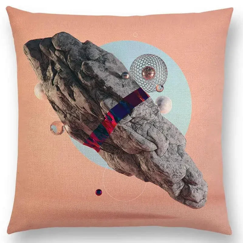 Vivid Axyaa 3D Print Spar Metal Sofa Cushion Cover Suite