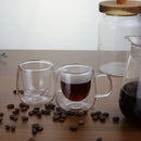Axyaa Double-Walled Glass Coffee Cups Set for Christmas Gathering