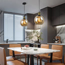 Axyaa Loft Pendant Lights: Industrial Glass Vintage Living Room Lighting for Cafe Bar