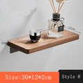 Axyaa Walnut Mirror Front Desk Storage Rack