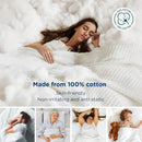Axyaa King Size 100% Cotton Waffle Blanket - Soft, Breathable, Cozy for Summer & Fall