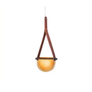 Axyaa Leather Glass Chandelier for Modern Nordic Style Living Space