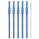 Axyaa Glass Straws Set: High Borosilicate, Ice-sugar Gourd, Cocktail, Milkshake Straw