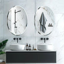 Axyaa Oval Beveled Edge Wall Mirror for Bathroom Bedroom Livingroom