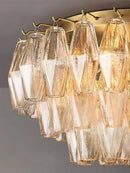 Axyaa Glass LED Ceiling Light Plafonnier Lustre Luxury Home Decor Bedroom Lighting