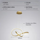 Axyaa LED Chandelier: Modern Dimmable Lighting for Home, Hotel, Living Room