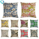 Axyaa Pine Flower Linen Pillow Cover - 45x45cm