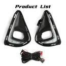 Axyaa LED Fog Lamps DRL for Toyota Corolla Axio 2018-2021 Headlights Halogen Covers