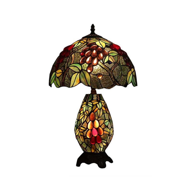 Axyaa Dragonfly Tiffany Stained Glass Table Lamp