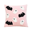 Cute Halloween Embroidered Throw Pillow Cover for Home Decor by Axyaa