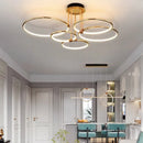Axyaa Modern Nordic Rings Ceiling Chandelier for Living Room, Dining Room & Bedroom