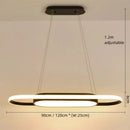 Axyaa Elliptical Pendant Lights: Modern Minimalist Lighting Fixtures for Home and Office