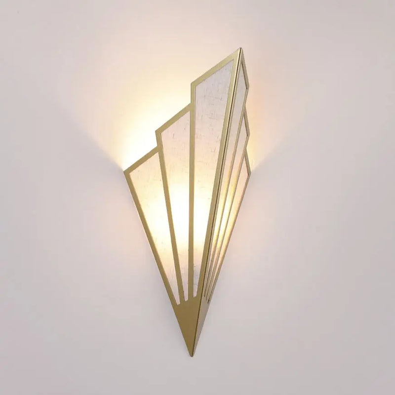 Nordic Fan-Shaped LED Wall Lamp for Home Decor by Axya