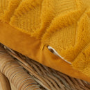 Yellow Plush Cushion Cover 45x45 - Axyaa Home Living Room Sofa Decor