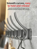 Axyaa Space Aluminum Wall Clothes Hook, Non-Perforated Bathroom & Bedroom Storage