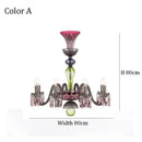 Axyaa Gold Crystal Chandelier Lighting for Living Room Dining Hall Kitchen Island