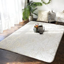 Axyaa Faux Fur Rabbit Bathmat White Christmas 80x120cm Bathroom Floor Rug