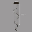 Axyaa Modern LED Pendant Light Chandeliers for Living Room Staircase Hanging Lamp