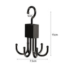 Axyaa Rotating Multi-Claw Belt Rack & Closet Organizer