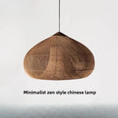 Axyaa Wabi-Sabi Rattan Pendant Light - Hand-Woven E27 Boho Lamp