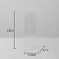 Acrylic Round Vase by Axyaa: Transparent Geometric Plant Pots for Stylish Room Decor