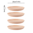 Axyaa Eco-Friendly Wheat Straw Dinner Plates Set - 4pcs Full Tableware & Dinnerware