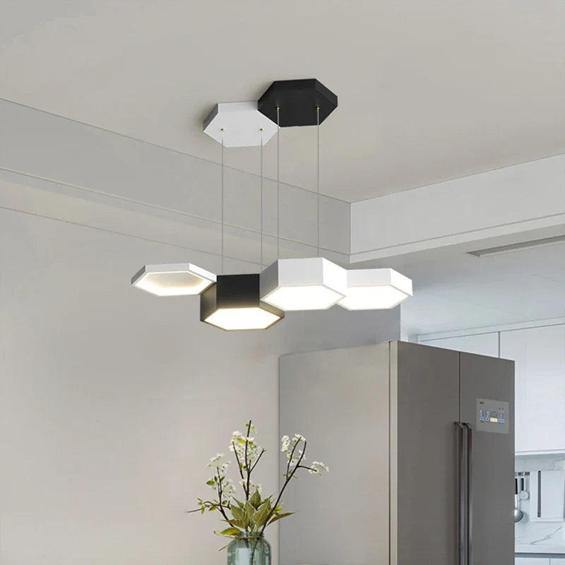Axyaa Stainless Steel LED Chandelier for Nordic Dining Room Decor