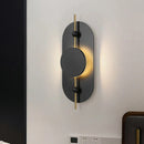 Axyaa Black Metal LED Wall Light for Parlor Bedroom Stairs