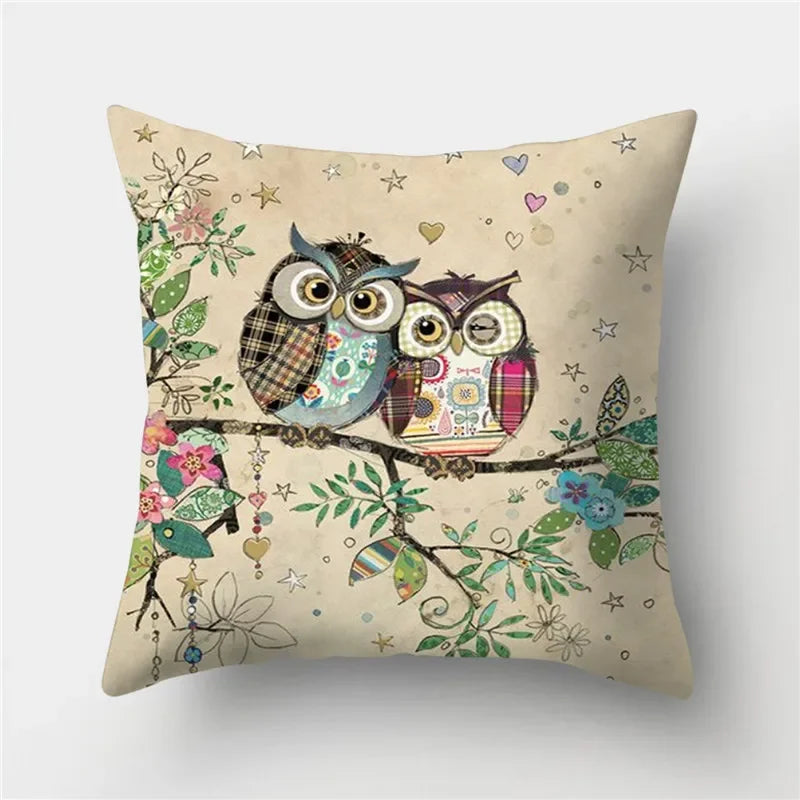 Axyaa Butterfly Cat Animals Design Pillowcase - Nordic Home Decor