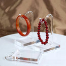 Acrylic Jewelry Bracelet Display Stand by Axyaa - Transparent Holder Rack for Beads & Pendants