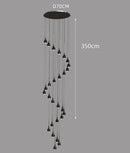Axyaa Modern LED Ceiling Chandelier for Bedroom and Dining Room