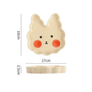 Axyaa Cartoon Animal Ceramic Breakfast Plate - Creative & Cute Dessert Dish