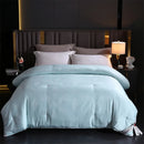 Axyaa Mulberry Silk Quilt: Handmade Jacquard Comforter, All Season Silk Duvet