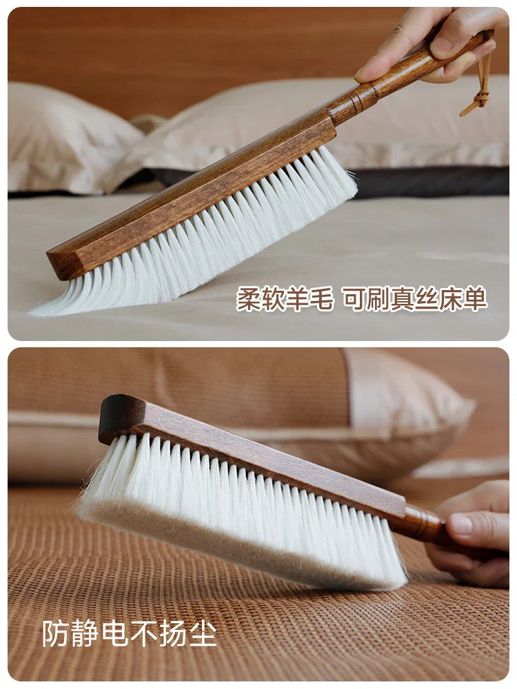 Axya Soft Hair Sweep Broom - Household Cleaning Brush with Wooden Handle