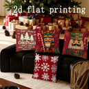 Axyaa Nutcracker Snowflake Pillows - Rectangular Cushion for Sofa Bedroom Car
