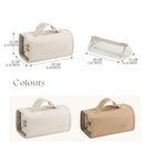 Axyaa Detachable Partitioned Makeup Bag with Waterproof Design