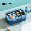 Axyaa Large Capacity Bento Box with Soup Bowl, Spoon - Children's School, Picnic Lunch Container