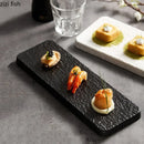 Axyaa Rectangular Ceramic Sushi Plate for Restaurant Tableware and Desserts