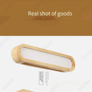Axyaa LED Wood Wall Lamp with Acrylic Shade for Elegant Home Lighting
