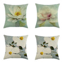 Axyaa Floral Linen Pillowcase 45x45cm