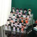 Axyaa Acrylic Stand Display Rack Anime Figure Storage Case Clear Organizer Shelf