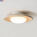 Axyaa Nordic LED Stone Ceiling Lamp - Yellow Travertine Finish