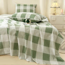 Axyaa Cotton Coarse Sheet Set - Single Piece, Summer Bedding