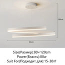Axyaa Spiral Chandelier: Modern Dimmable Round Ceiling Light in Black/White
