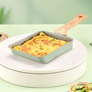 Axyaa Nonstick Tamagoyaki Pan: Rectangular Japanese Omelette Egg Roll Pan with Detachable Handle