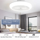 Axyaa Silent Ceiling Fan Light with Remote Control for Home Bedroom