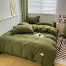 Axyaa Waffle Jacquard Cotton Queen Bedding Set with Sheets, Quilt Cover & Pillowcases