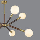 Axyaa Antique Copper Walnut Pendant Lamp for Living Room, Bedroom, Dining Hall